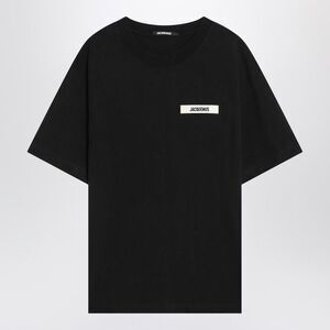 Jacquemus Men's Black Cotton Crew Neck T-Shirt